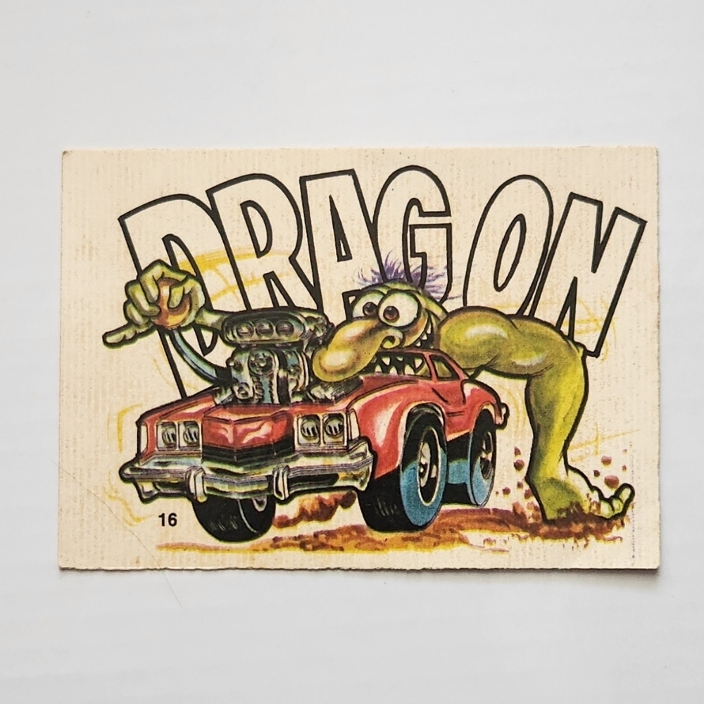🔥 Vintage 1970s Odd Rods "Drag On" Monster Sticker #16